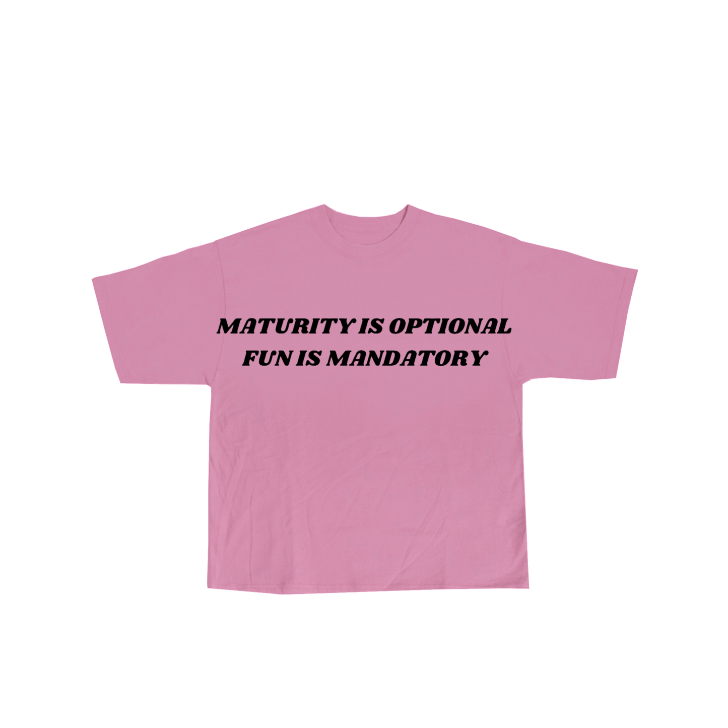 Maturity Is Optional Pink Tee