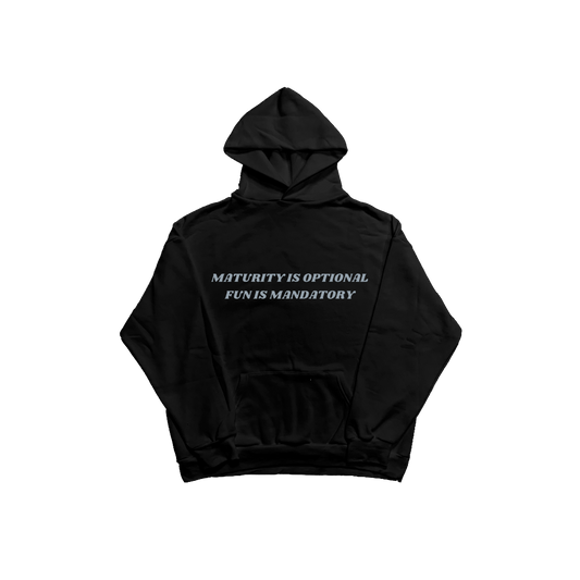 Maturity Is Optional Black Hoodie