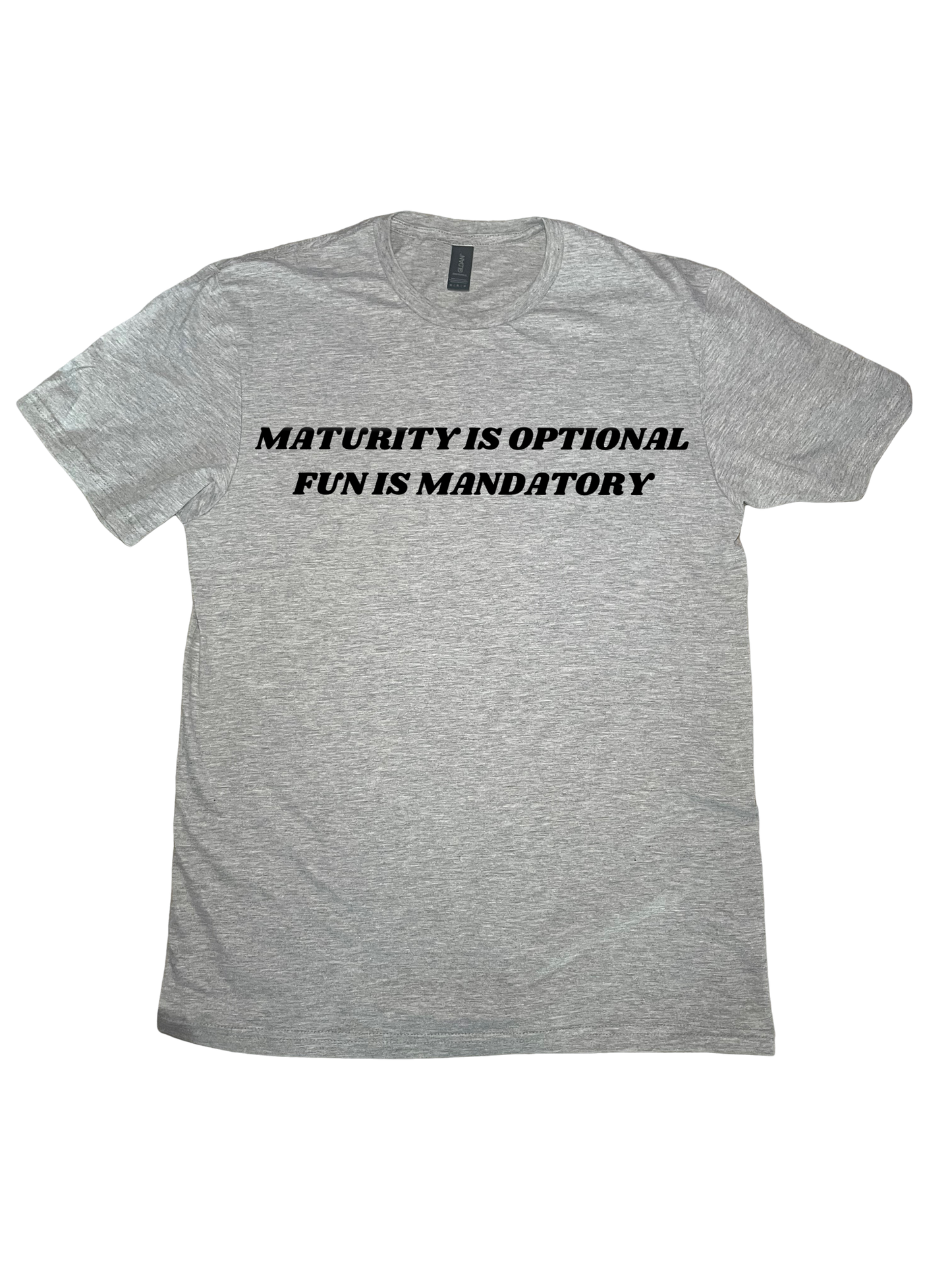 Maturity Is Optional Gray Tee